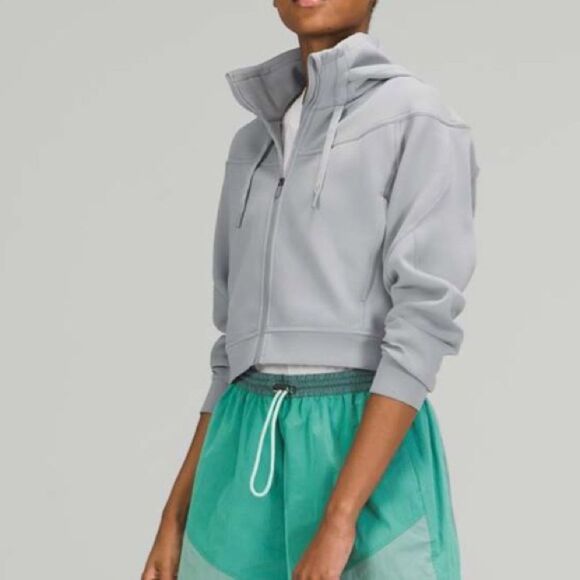 Lululemon Women’s 10 Rogue Renegade Full Zip Hoodie Sweatshirt Rhino Grey New - Picture 13 of 13